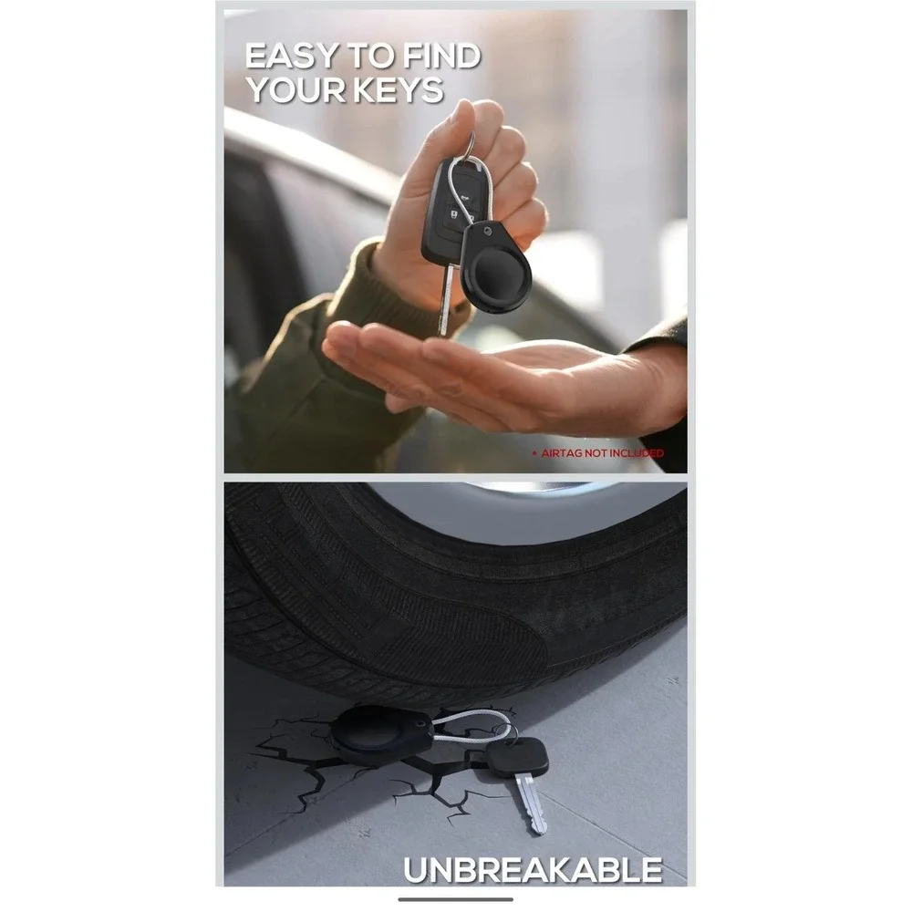 Android Air Tags 4-pack And 4-pack Of Keychain Holders NEW Never Opened